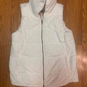 Puffy White Vest from Old Navy